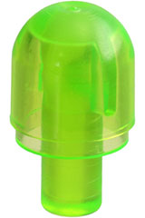 Bar with Light Bulb Cover (Bionicle Barraki Eye), 58176 Trans-Bright Green U