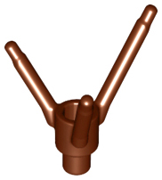 Plant Flower Stem with Bar Holder, Bar, and 3 Stems, 24855 Reddish Brown N