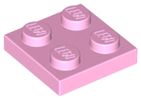 Plate 2 x 2, 3022 Bright Pink U