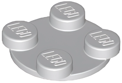 Деталь Lego Turntable 2 x 2 Plate, Top 3679 Light Bluish Gray U