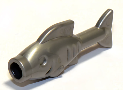 Деталь LEGO Lego Рыба Fish 64648 Flat Silver U