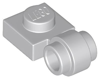 Деталь LEGO Plate, Modified 1 x 1 with Light Attachment - Thick Ring 4081b (41632) Light Bluish Gray U