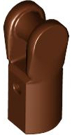 Деталь Lego Bar Holder with Handle 23443 Reddish Brown N