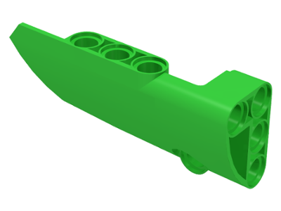 Technic, Panel Fairing # 3 Small Smooth Long, Side A, 64683 Bright Green N