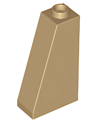 Деталь LEGO Lego Slope 75 2 x 1 x 3 - Hollow Stud 4460b Dark Tan U