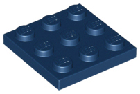 Plate 3 x 3, 11212 Dark Blue U