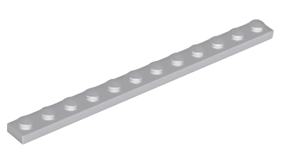 Деталь LEGO Plate 1 x 12 60479 Light Bluish Gray U