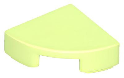 Деталь LEGO Lego Tile, Round 1 x 1 Quarter 25269 (6240468) Yellowish Green U