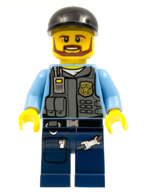 Минифигурка Lego Полиция - Элитный полицейский cty0360 used