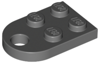 Plate, Modified 2 x 3 with Hole, 3176 Dark Bluish Gray U