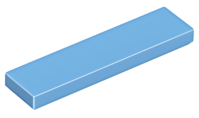 Деталь LEGO Tile 1 x 4 2431 (35371, 75703, 91143, 100687) Medium Blue N