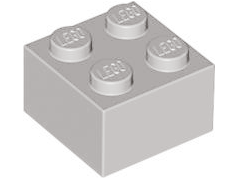 Brick 2 x 2, 3003 Light Gray U