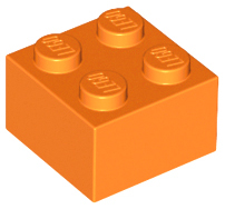 Brick 2 x 2, 3003 Orange N