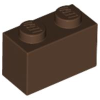 Brick 1 x 2, 3004 Brown U