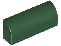 Slope, Curved 1 x 4 x 1 1/3, 6191 Dark Green U