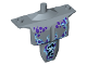 Large Figure Torso Armor Shoulder Studs with Dark Purple Spots and White and Medium Blue Lightning Pattern, 24301pb04