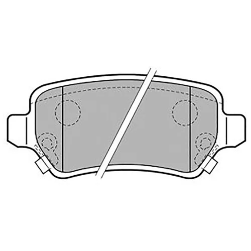 Колодки Delphi тормозные, дисковые LP1717