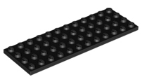 Plate 4 x 12, 3029 Black N