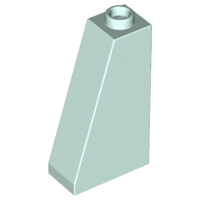 Slope 75 2 x 1 x 3 - Hollow Stud, 4460b Light Aqua U