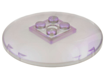 Dish 6 x 6 Inverted (Radar) - Solid Studs, 44375b Satin Trans-Brown U