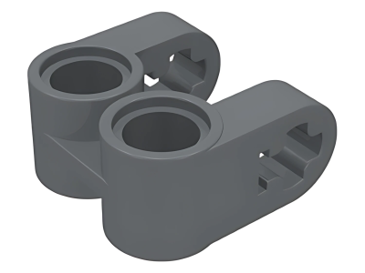Деталь LEGO Technic, Axle and Pin Connector Perpendicular Double Split 41678 Dark Bluish Gray U