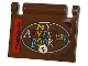 Minifigure, Utensil Book Cover with Multicolored 'MY ADVENTURE BOOK', Red Spine and Light Nougat Oval Pattern (Sticker) - Set 43217, 24093pb062  