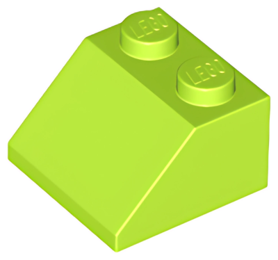 Деталь LEGO Lego Slope 45 2 x 2 3039 (6227, 35277, 63341) Lime U
