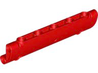 Technic, Panel Curved 11 x 3 with 2 Pin Holes through Panel Surface, 62531 Red U