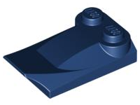 Slope, Curved 3 x 2 x 2/3 with 2 Studs, Wing End, 47456 Dark Blue N