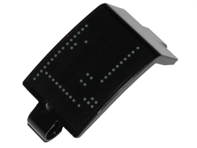 Technic, Panel Curved 3 x 5 x 3 with Gray Dots Pattern Model Left Side (Stickers) - Set 75532, 24116pb005L Black U