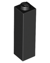Деталь Lego Кубик Brick 1 x 1 x 3 14716 Black N