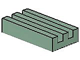 Tile, Modified 1 x 2 Grille (Undetermined Type), 2412 Sand Green N