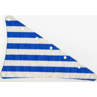 Деталь LEGO 71308 Cloth Sail Triangular 14 x 22 with Blue Thin Stripes Pattern White N