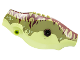 Dinosaur Body Tyrannosaurus rex with Olive Green Top with Dark Red Stripes Pattern, 98160c07pb01