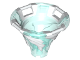 Tornado of Spinjitzu with Bar Handles on Top Edge with Molded White Spiral Pattern, 40923pb03