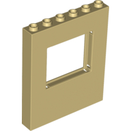 Panel 1 x 6 x 6 with Window, 15627 Tan U