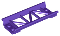 Train, Track Roller Coaster Straight 8L, 26022 Dark Purple U