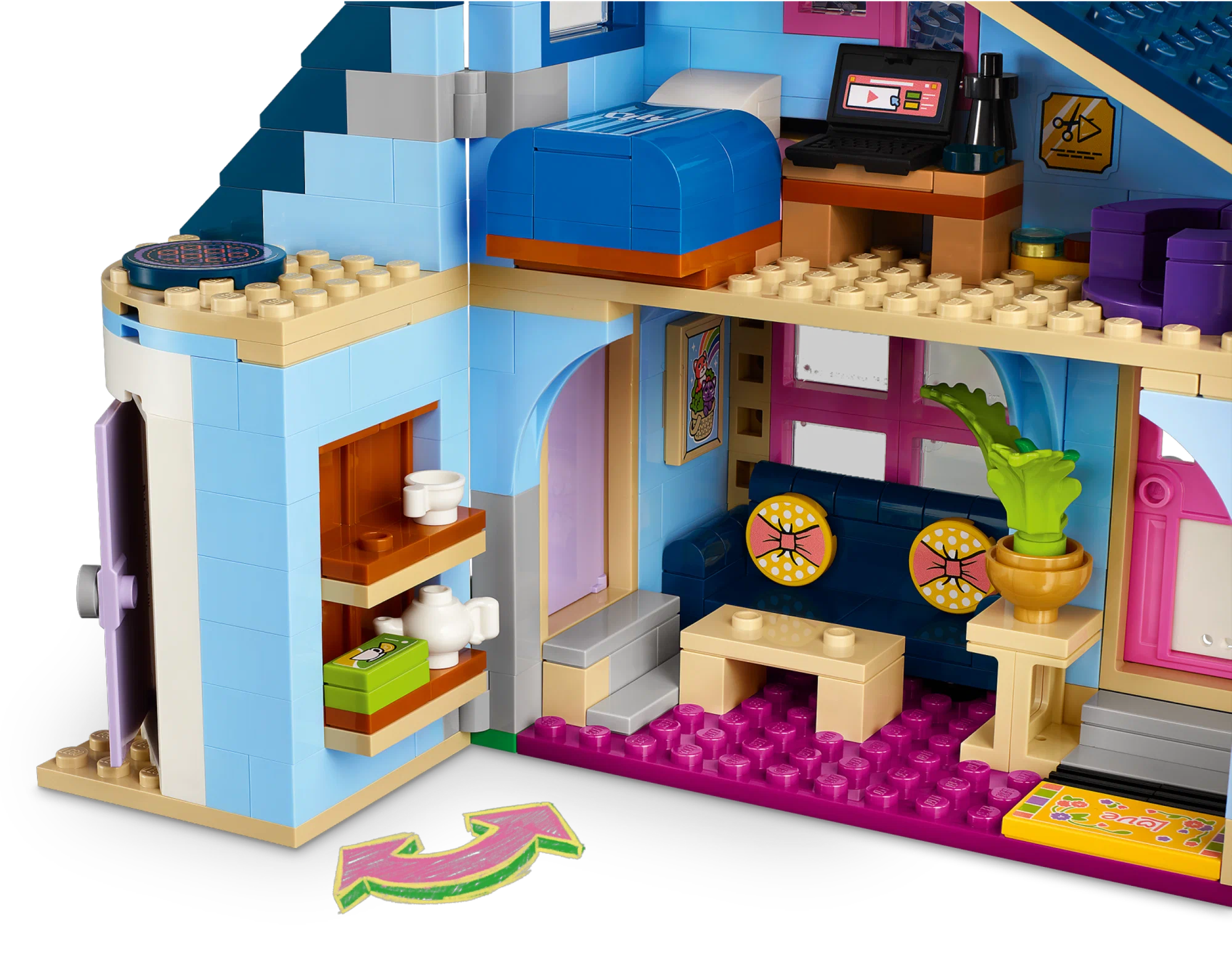 Конструктор LEGO Friends 42620 Семейные дома Олли и Пейсли