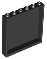 Panel 1 x 6 x 5, 59349 Black N