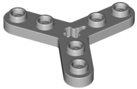 Technic, Plate Rotor 3 Blade with Smooth Ends and 6 Studs (Propeller), 32125 Light Bluish Gray N