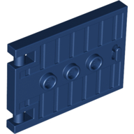 Door 1 x 5 x 3 with 3 Studs and Handle, 93096 Dark Blue U