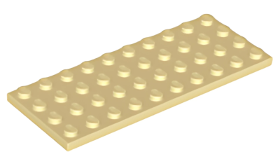 Деталь LEGO Пластина Lego Plate 4 x 10 3030 Tan N