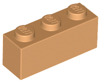 Brick 1 x 3, 3622 Medium Nougat N