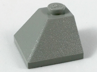 Slope 45 2 x 2 Double Convex Corner, 3045 Light Gray U