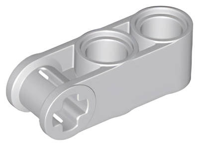 Деталь LEGO Technic, Axle and Pin Connector Perpendicular 3L with 2 Pin Holes 42003 Light Bluish Gray N