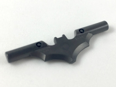 Minifigure, Weapon Batarang with Bar Ends, 37720c Pearl Dark Gray U