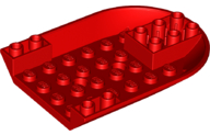 Aircraft Fuselage Forward Bottom Curved 6 x 8 11295 Red N