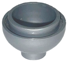 Brick, Round 2 x 2 Dome Bottom 15395 Flat Silver N