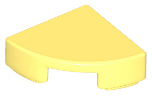 Tile, Round 1 x 1 Quarter, 25269 Bright Light Yellow N