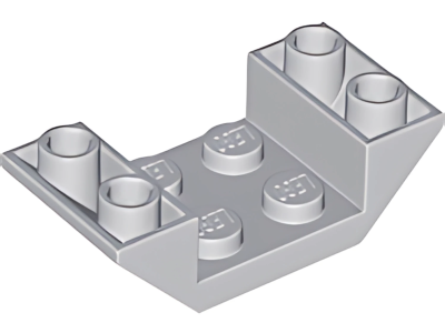 Деталь LEGO Lego Slope, Inverted 45 4 x 2 Double with 2 x 2 Cutout 4871 Light Bluish Gray U